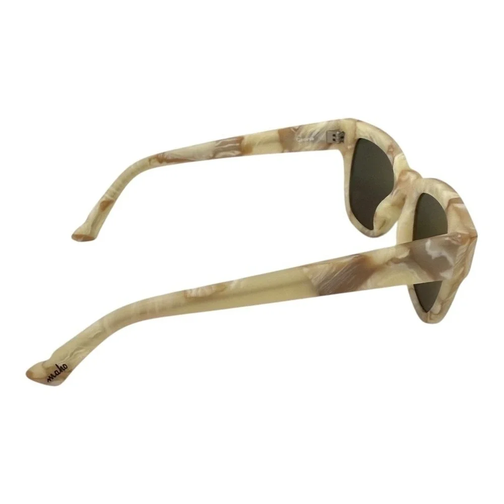 Maho Eyewear Geneva Sunglasses Cream Marbled Iconic 60's Style Discontinued